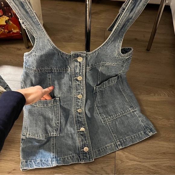 Forever 21 Blue Denim Top - Picture 6 of 13